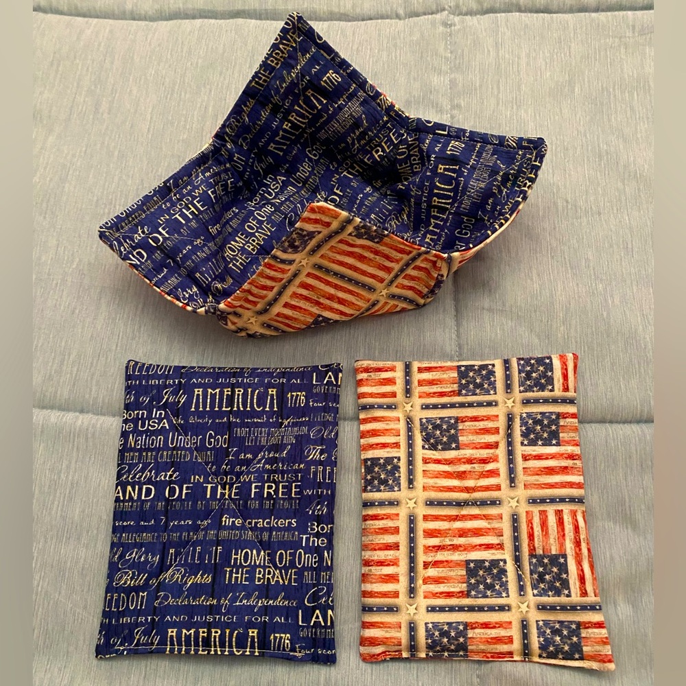 Patriotic Hot Pads & Cozy